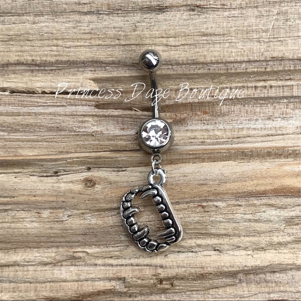 Vampire Teeth Belly Button‎ Ring